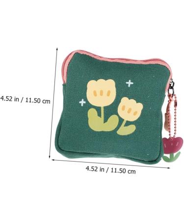 Bestonzon 2 PCS Napkin Storage Bag & Maxi Pad Organizer for Women - Cute Handbag Inserts 15.5x15.5cm - Buy Online on GoSupps.com