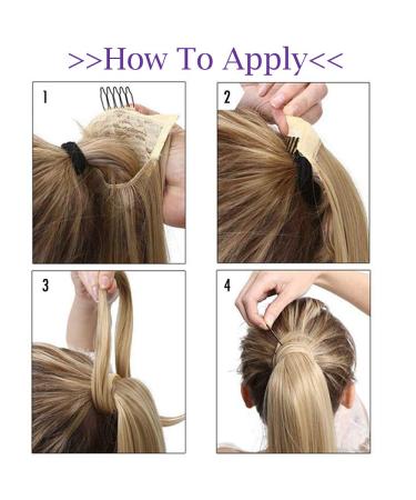 Ponytail Extensions - Clip-In Corn Wave Hair Parts | Cheap Real Hair 20 (50cm) 90g #BleichBlonde & #Blonde-1 - Buy Online on GoSupps.com