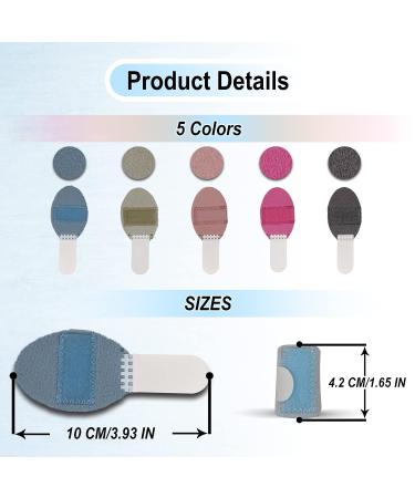 RonJea 5 Pcs Trigger Finger Splints Kit - Finger Straightener Support Brace Set for Broken/Straightening/Arthritis - Thumb/Middle/Ring/Index/Pinky Finger Support - Light Blue/Grayish-Green - Buy Online on GoSupps.com