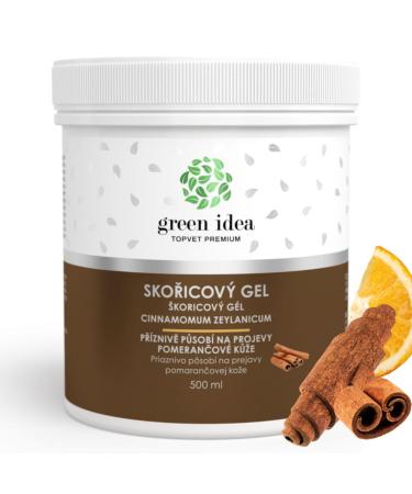Green idea - XXL Anti-Cellulite Thermoactive Cream Gel with Cinnamon Oil - Anti-Cellulite Massage - Powerful Formula Against Cellulite - Body Wrap - 500 ml