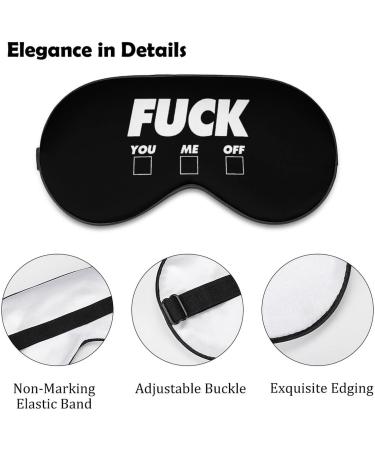 Fuck You Me Off Eye Mask Blindfold - Elastic Strap Headband for Sleeping - Buy Online on GoSupps.com