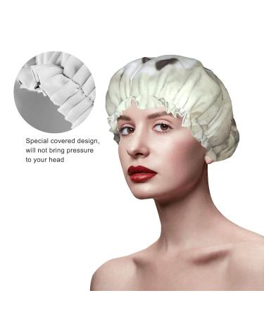 Panda Printed Waterproof Shower Cap for Women - Fits All Head Sizes & Hair Textures - Buy Online on GoSupps.com