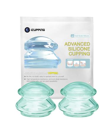 Cupping Therapy Sets (S Size, 2 Cups) Silicone Massage Cups Vacuum Suction Cups for Body Massage Small (1 Count)