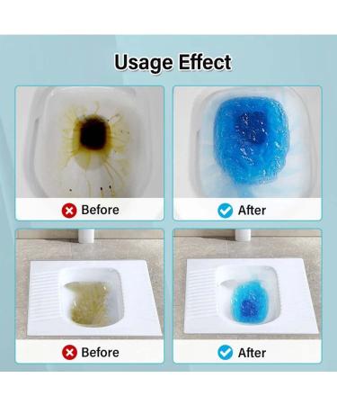 Bowling Blue Bubble Household Toilet Blue Bubble Bottle Cleaner Tablet Bowling Blue Bubble Toilet Bowl Cleaner Toilet Flush Cleaner - 320g (1Pcs) - Buy Online on GoSupps.com