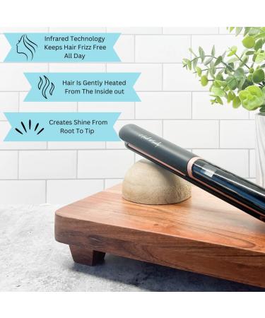 Buy The Miss Priss 1 Flat Iron Hair Straightener - Infrared Technology & Tourmaline Ceramic - Perfect for All Hair Types - Teal | Worldwide Shipping - Buy Online on GoSupps.com