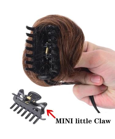RPAEOY 2-Pack Claw Clip Hair Bun for Women - Light Brown Messy Bun & Ponytail Scrunchy | Synthetic Hair Donut Clip - Buy Online on GoSupps.com