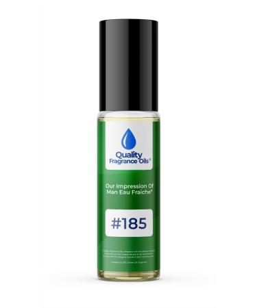 Quality Fragrance Oils' Impression #185 Inspired by Man Eau Fraiche (10ml Roll On) Man Eau Fraiche Impression #185 0.34 Fl Oz (Pack of 1)