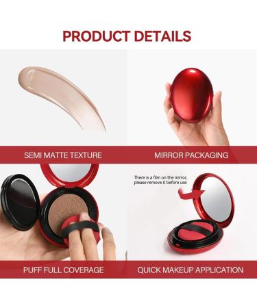 SONGVISON Super Fit Cushion Foundation Light Texture Semi-Matte Finish Buildable Coverage for 72 Hours. Waterproof Transparent Makeup - Buy Online on GoSupps.com