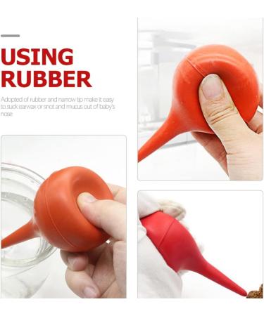 6pcs Ear Syringe Rubber Sucker Set - Ear Washing Squeeze Bulb for Adults | Laboratory Tool - Buy Online on GoSupps.com