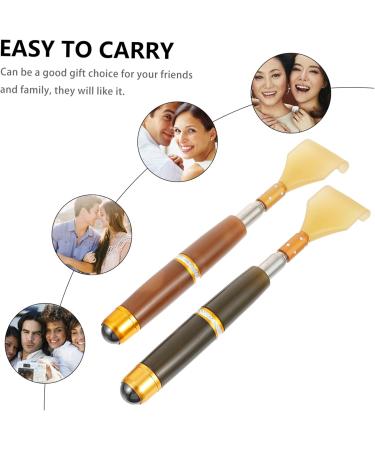 Minkissy 4-Piece Telescopic Back Scratchers - Portable Green Resin Claws for Men | Perfect Itching Solution - Buy Online on GoSupps.com