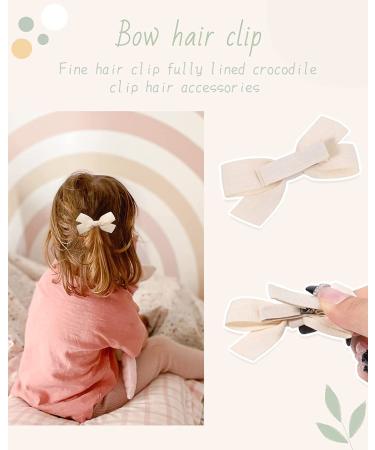 16-Pack Tiny Hair Bow Clips for Toddlers | Mini Baby Barrettes for Fine Hair | Fully Lined Accessories - Buy Online on GoSupps.com