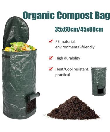1PC Compost Bag Homemade Organic Ferment Compost Bag Waste Disposal Homemade Organic Waste PE Compost Bag Vegetable Grow Bag S Small - Buy Online on GoSupps.com