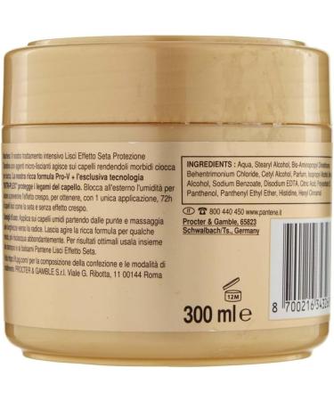  Pantene Pantene Pro-V Silky Smoothing Hair Mask Keratin Protection for up to 72 hours of smooth shiny hair with just one application 300 ml - Buy Online on GoSupps.com