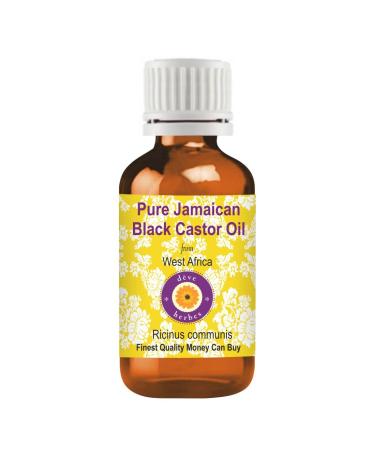 Deve Herbes Pure Jamaican Black Castor Oil (Ricinus communis) Infused 30ml (1 oz)