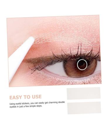 FOMIYES 32 Pcs Lace Double Eyelid Sticker Women Beauty Eyelid Sticker One Fold Eye Makeup Tool Mesh Post Net 2.8x0.4x0.1cmx2pcs Light Yellowx2pcs - Buy Online on GoSupps.com