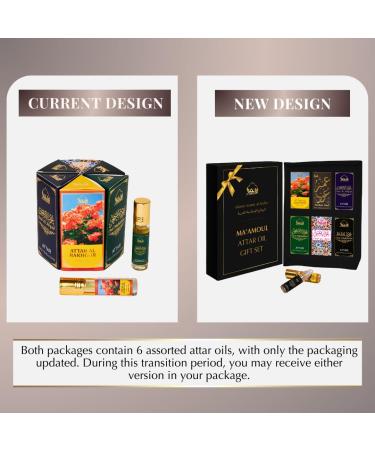 Dukhni Attar Oil Set - Authentic Arabic Fragrance Oils - Alcohol-Free Halal Blends - Oud Mukhalat, Oud Mubakhar, Oud Abyad, Oud Ya Aini, Attar Al Bakhoor, Ambar Oud 6ml Each - Buy Online on GoSupps.com