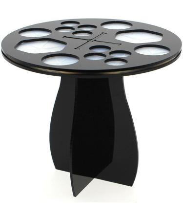 SuperGlockt Acrylic Makeup Brush Organizer - 14 Holes Black Cosmetic Brush Holder & Dryer for Ideal Storage - Buy Online on GoSupps.com