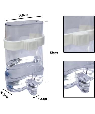 HIXNUG 2Pcs Automatic Water Feeder Bird Cage Water Dispenser Automatic Bird Feeder Hanging in Birds Cage Parrot Cage Accessories for Cockatiel Lovebirds - Buy Online on GoSupps.com