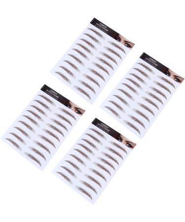 FOMIYES 16 Pcs Eyebrow Stickers Waterproof Makeup Hair-like Eyebrows Eyebrow Stencils Shaping Makeup Tools - Buy Online on GoSupps.com
