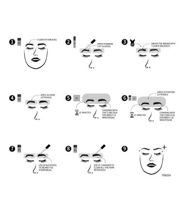 Eyebrow Lift Kit with Brow Lamination & Pomade - Long Lasting, Easy to Use | Salon Quality, Perfect for Fuller Brows | 8 Weeks Lasting Results - White - Buy Online on GoSupps.com