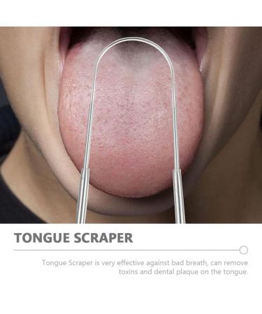 Buy SOLUSTRE 2pcs Dental Scraping Tool Set - Kids & Adults - Portable Stainless Steel Bad Breath Scraper & Spatula - Buy Online on GoSupps.com