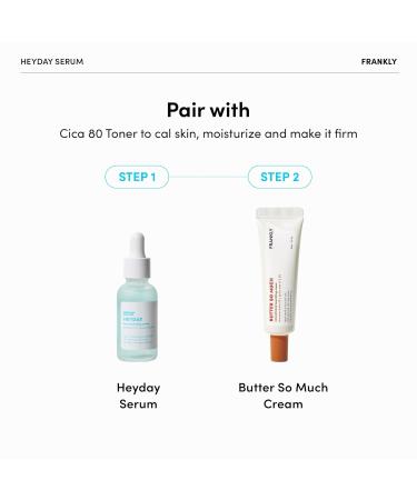 Frankly Heyday Serum - Vegan Deep Moisture & Radiance Boost with Panthenol & Hyaluronic Acid | Anti-Aging for Dry Sensitive Skin | 1.01 fl. oz - Buy Online on GoSupps.com
