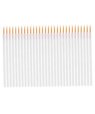 BIUDECO 100pcs Disposable Eyeliner Brush Makeup Brush Applicator Make up Kit Makeup Applicator White Nylon