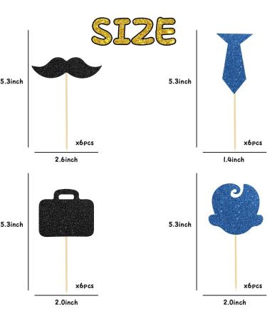 Helewilk 24 Pcs Boss Baby Cupcake Toppers Kids Boys Birthday Baby Shower Party Dessert Toothpicks Welcome Baby Boy 1st Birthday Party Decoration Food Sticks Cupcake Toppers - Buy Online on GoSupps.com