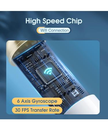 Touchbeauty WiFi Ear Wax Removal Otoscope - 1080p Waterproof Camera for Kids & Pets | 360 Wide-Angle - Buy Online on GoSupps.com