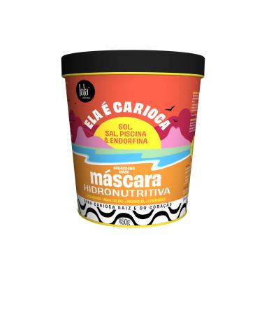Lola From Rio - Ela E Carioca - Deeply Nourishing Hair Mask For All Types Of Damaged Hair Restores Softness Shine Protection from UV Rays Hard Waters and Post Excercise Sweat 15.87 Fl Oz