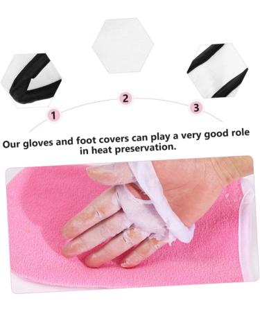 FRCOLOR 8 Pairs Hand and Foot Mask Thickened Foot Covers Thermal Gloves Heel Spa Gloves Hand Moisturizer Gloves Paraffin Bath Fabric Paraffin Socks Single Use Glove Wax Set Hyperthermia - Buy Online on GoSupps.com
