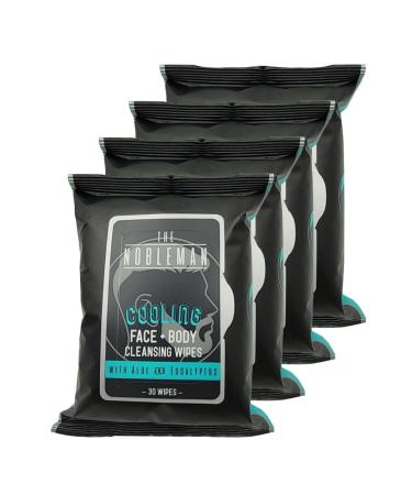 Men's Cooling Face + Body Cleansing Wipes - 4 Pack - 120 Count - Buy Online on GoSupps.com
