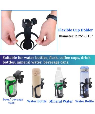 Boaton Marine Boat Rail Cup Holder | No Drilling Install | for Bimini Top Cover | Pontoon Boat Accessories | Universal Can Holders - Buy Online on GoSupps.com