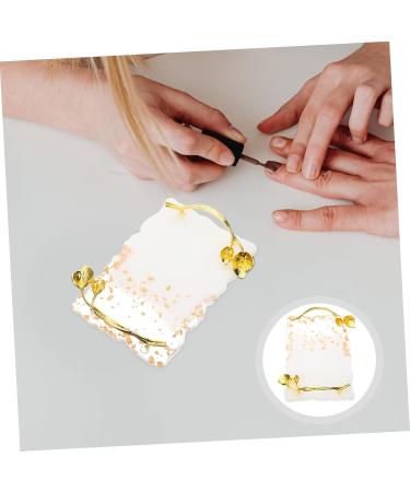  minkissy minkissy Nail Art Palette Resin Presentation Tray with Stand and Holder for Paint Nail Polish and Makeup - Buy Online on GoSupps.com