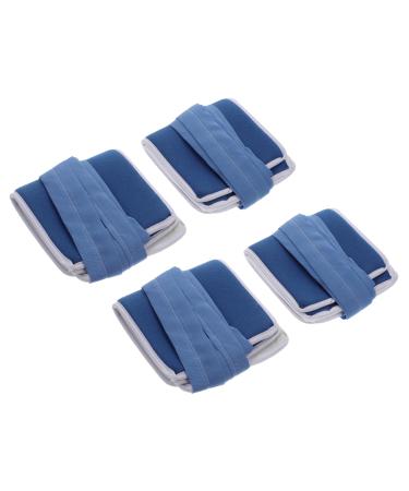 FRCOLOR 4pcs Breathable Medical Limb Straps Wrist Straps for Patient Care Pull Design for Elderly and Disabled Comfortable and Suitable for Home Hospital Use Blue