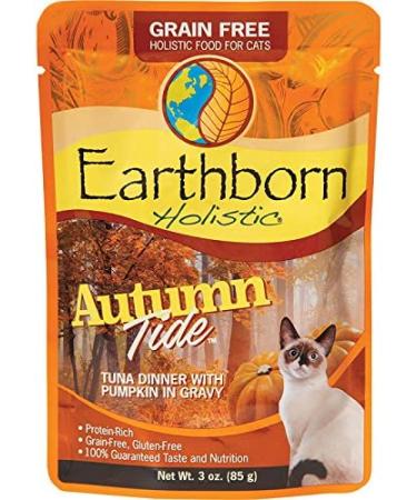 Earthborn Holistic Grain Free Wet Cat Food Pouches - 6 Flavors - 3oz Each (12 Pouches) - Buy Online on GoSupps.com