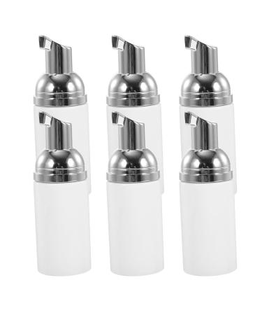 Beaupretty Airless Bottles Plastic Foam Dispenser Bottle Refillable Foaming Soap Dispenser Bottle Airless Lotion Bottle for Travel 6pcs(Sliver) Plastic Foam Dispenser Bottle