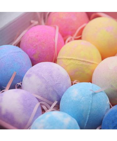 16 Pack Bath Bombs Gift Set - Natural Skincare & Relaxation Balls | Perfect Gift for Thanksgiving Christmas & Birthdays - Buy Online on GoSupps.com