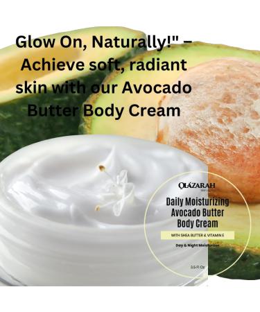 Skin Aglow Daily Moisturizing Avocado Butter Body Cream - Hydrating Shea Butter & Vitamin E for Soft Radiant Skin - 10 Fl. oz - International Shipping Available - Buy Online on GoSupps.com