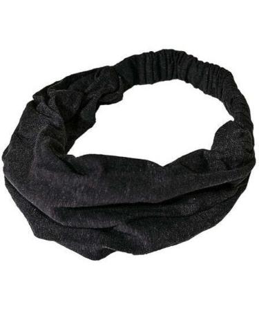 HempAge Hair Band Hemp/Organic Cotton Black One Size