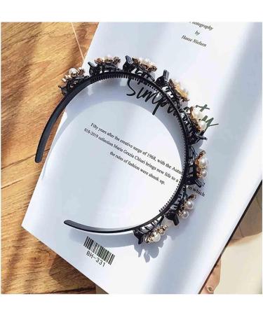 Yheakne Vintage Pearl Headband Hairbands Rhinestone Pearl Bridal Hair Hoop White Faux Pearl Hair Bands Hairpiece Crystal Pearl Wedding Hair Accessories for Women and Girls - Buy Online on GoSupps.com