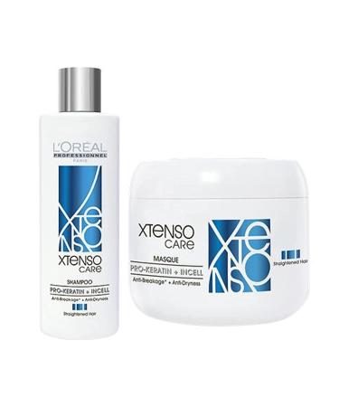 L'Oreal Professional X-tenso Care Straight Shampoo 230 mL & Mask 200 mL Combo Pack