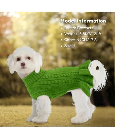 Luxury Doll Collar Dog Dresses & Sweaters | Winter Coats for Cats & Dogs - XXL Green - Buy Online on GoSupps.com