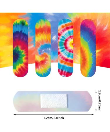 Colorful Tie Dye Adhesive Bandages for Kids & Adults - Fun First Aid for Cuts & Scrapes (200 Pcs - Buy Online on GoSupps.com