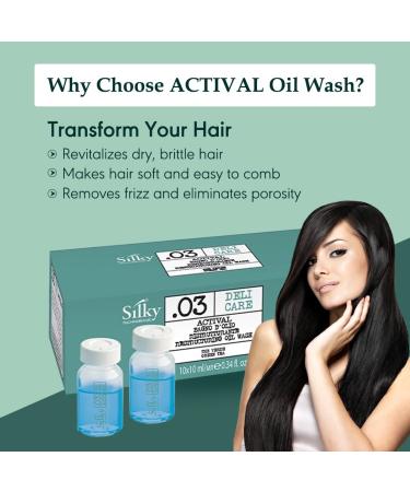 SILKY Technobasic .03 Organic Restructuring Hair Oil Wash-Hair Growth Oil for Frizz Control-Paraben Phthalate and Sulfate Free Moisturizing Hair Oil for Dry Hair-Pre-Wash Hair Oil 10 ml x 10 Pieces - Buy Online on GoSupps.com