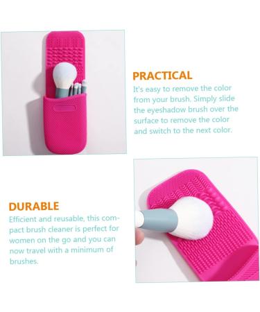 FRCOLOR 5pcs Makeup Brush Cleaning Mat & Tools | Silicone Cleaner for Eyeliner & Brushes | International Shipping Available - Buy Online on GoSupps.com