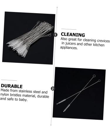 Solustre 15-Piece Boar Bristle Wire Brush Set | Bottle Cleaner & Pipe Cleaning Brush | Safe for Kids & Mothers - Buy Online on GoSupps.com