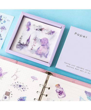 SKIONCE Cute Washi Stickers Set 50 Sheets - Watercolor DIY Decorative Scrapbook Fantasy Sticker Decal for Bullet Journaling Diary DIY Arts Crafts Album Planners Junk Journal Calendars and Notebook Dream Stars - Buy Online on GoSupps.com