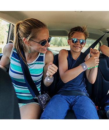 Acupressure Bracelet Set - 2 Pairs Anti-Nausea Wristbands for Seasickness Pregnancy & Exhaustion Relief - Buy Online on GoSupps.com