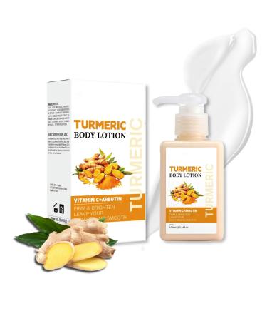 Turmeric Body Lotion Tumeric Cream For Face And Body Remove Acne Dark Spots Sun Damaged Skin Anti-Aging Firming Body Lotion Body & Face Dry Skin Moisturizer Women Men 100 ml